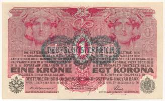 1916. 1K "1527 366316" zöld "DEUTSCHÖSTERREICH" felülbélyegzéssel T:UNC,AU
Hung...