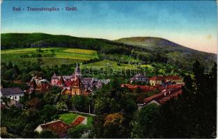 1916 Trencsénteplic, Trencianske Teplice; látkép. Wertheim Zsigmond kiadása / general view