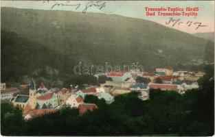 1907 Trencsénteplic, Trencianske Teplice; látkép / general view (EK)