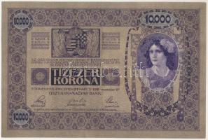 1918. 10.000K "1004 51516" felülbélyegzés nélkül T:UNC,AU ebben a tartásban R! / Hungary 1...