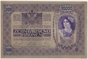 1918. 10.000K "1004 51516" felülbélyegzés nélkül T:UNC,AU ebben a tartásban R! / Hungary 1...