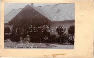 Horgos, Kamaráserdő; Kelemen villa, ragasztott fotó / villa, glued photo (felületi sérülés / surface...