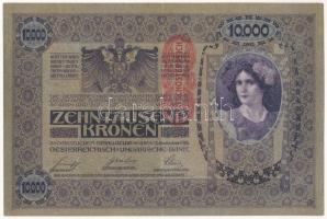Ausztria 1918. 10.000K "1025 72004" piros függőleges "DEUTSCHÖSTERREICH" felülbé...