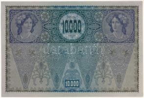 Ausztria 1918. 10.000K "1699 48673" piros vízszintes "DEUTSCHÖSTERREICH" felülbé...