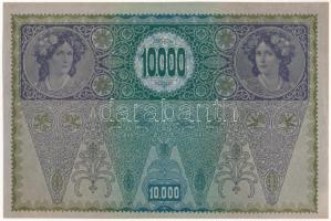 Ausztria 1918. 10.000K "1212 27831" piros vízszintes "DEUTSCHÖSTERREICH" felülbé...