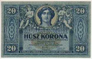 1919. július 15. 20K "1014 114360" T:UNC / Hungary 1919. July 15th 20 Korona "1014 11...