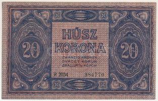 1919. augusztus 9. 20K "R 2034 384770" T:AU / Hungary 1919. August 9th 20 Korona "R 2...