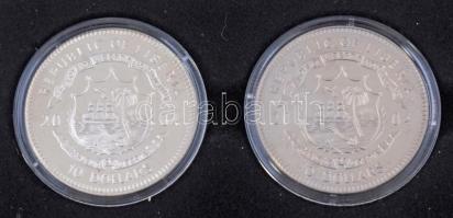 Libéria 2004. 10D "Szabadság pillanatai" multicolor Cu-Ni érmesorozat 17xklf darabja erede...