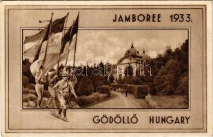 1933 Gödöllő, Cserkész Jamboree, királyi kastély / 4th World Scout Jamboree in Hungary, Hungarian bo...