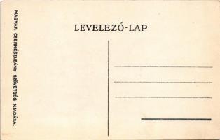 Cserkészlány művészlap. Magyar Cserkészleány Szövetség kiadása / Hungarian girl scout art postcard (...