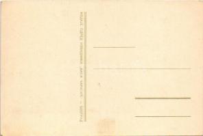 Szerb cserkészlány művészlap / Serbian scout girl art postcard (EK)