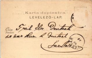 1898 Varasd, Warasdin, Varazdin; Franz Josefs-Platz / Ferenc József tér, A. Morawetz bútortelepe, üz...