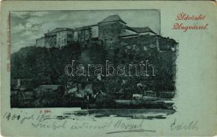 1901 Ungvár, Uzshorod, Uzhhorod, Uzhorod; látkép, vár. Szenczer Henrik kiadása / general view, castle (EM)