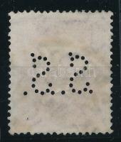 Pengő-fillér S.S. perfin