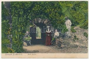 Pankota, Pancota; Park részlet. Beamter Ödön kiadása / park (fl)