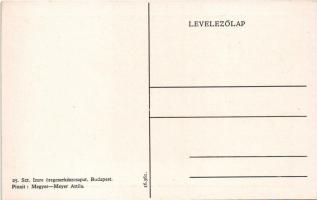 Jó munkát! A 25. Szent Imre öreg cserkészcsapat képeslapja / Hungarian scout oldboys group. Art Nouv...