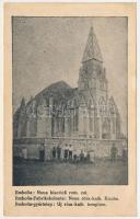 Zsombolya, Hatzfeld, Jimbolia; Noua biserica rom. cat. / új római katolikus templom. Szerelmy &amp; Schmidt kiadása / new Roman Catholic church (EB)