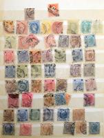 Ausztria kis gyűjtemény és modern rendező 10 lapos A4-es + 10 lapos Schaubek rugós berakó kb felében