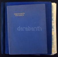 Ausztria kis gyűjtemény és modern rendező 10 lapos A4-es + 10 lapos Schaubek rugós berakó kb felében