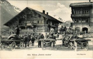 Maloja, Osteria vecchia, Villa Segantini / old tavern, hotel, villa (fl)