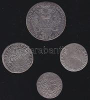 XVII. század Német vegyes váltópénzek (4x) T:vegyes