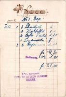 Brienz, Hotel de la Croix-Blanche &amp; Poste / hotel, post office. Art Nouveau (non PC) (EB)