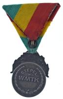 1930 k. "Csepel WMTK (Weisz Manfréd Torna Klub)" ezüstözött bronz kerékpáros díjérem &quot...