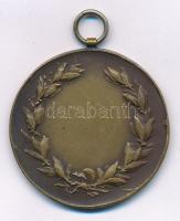 1920 k. "Magyar Kerékpáros Szövetség" kétoldalas bronz kerékpáros díjérem (38mm) T:XF