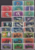 1958-1983 Vágott összeállítás 3 db berakólap minden oldalán