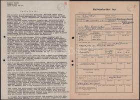 1945-1955 Sulczer Vilmos, a Gránit gyár vezérigazgatójának káderanyaga: szakmai jellemzés, javaslat ...