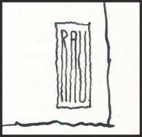 Rau Tibor (1934-2009): Pofozzák a sorkatonákat, de jogosan (militária témájú karikatúra). Tus, papír...