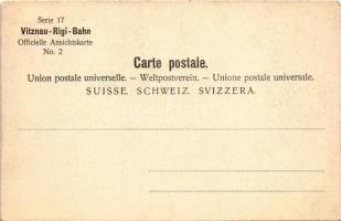 Vitznau, Rigi-Bahn Station Vitznau / rack railway station, locomotive, train