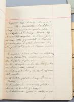 cca 1900-1910 Mosonmagyaróvári iskolai füzetek, 6 db, több piarista címerrel