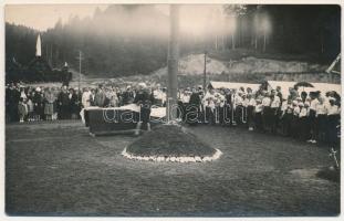 Felsőtömös, Felső-Tömös, Timisu de Sus (Brassó, Kronstadt, Brasov); Straja Tarii paramilitáris ifjúsági szervezet tábora / Romanian paramilitary youth organization's camp. photo