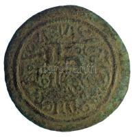 1172-1196. Rézpénz Cu "III. Béla" T:F patina, hajlott lemez, ph. Hungary 1172-1196. Copper Coin Cu "Béla III" C:F patina, bent coin, edge error Huszár: 72., Unger I.: 114.