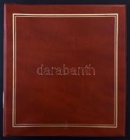 Szép Nyugat-európai motívum kiadások 50 lapos házi készítésű albumban, Marini gyűrűs borítóval