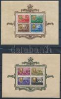 1947 Roosevelt blokkpár (70.000) (kis törések / small folds)