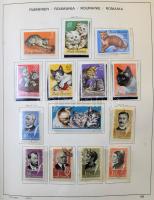 Románia 1965-1975 gyűjtemény Schaubek előnyomott albumban, filázva