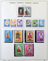 Románia 1965-1975 gyűjtemény Schaubek előnyomott albumban, filázva