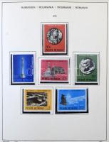 Románia 1965-1975 gyűjtemény Schaubek előnyomott albumban, filázva