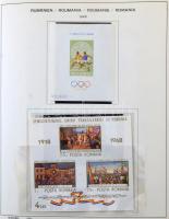 Románia 1965-1975 gyűjtemény Schaubek előnyomott albumban, filázva