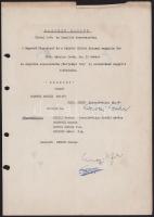 Sumonyi Zoltán (1942-) József Attila-díjas író, költő, illetve Garai Gábor (1929-1987) Kossuth-díjas költő, író, műfordító aláírása meghívón