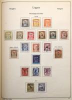 Szép alapgyűjtemény néhány jobb kiadással, sok klasszikussal 1944-ig KABE előnyomott albumban, rugós...