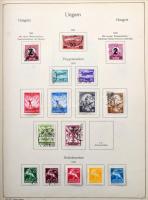 Szép alapgyűjtemény néhány jobb kiadással, sok klasszikussal 1944-ig KABE előnyomott albumban, rugós...