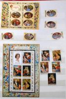 Románia főleg festmény motívum gyűjtemény hozza kevés egyéb ország motívum kiadásai 14 lapos nagy be...