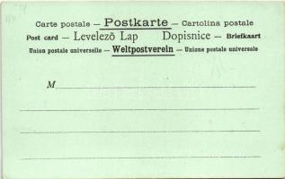 La Poste en Suisse / Switzerland, Swiss Post. Photocol Wien Art Nouveau, litho with Swiss flag and s...