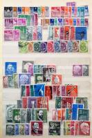 Németország 16 lapos A4-es Abria berakó sok megtömött lappal, Bajor, területek és zónák, NSZK és Ber...