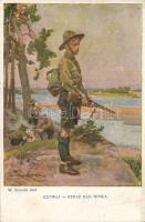 Scout by the Vistula s: W. Kossak