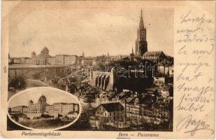 1900 Bern, Panorama, Parlamentsgebäude / general view, parliament building (EB)