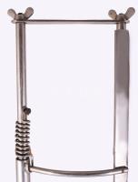 cca 1940 Csomagolópapír adagoló, krómozott fém, kopással, m: 86 cm